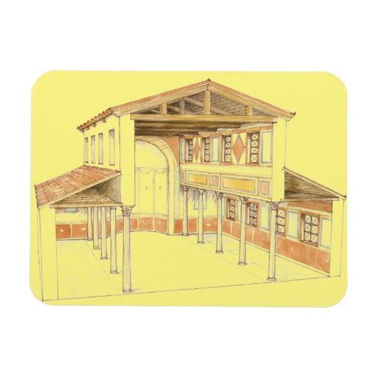 ローマ聖堂 マグネット (横)