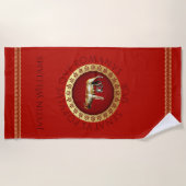 ローマ語 ビーチタオル (正面)