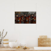 ローマ軍が戦争に向けて行進 – 小さなポスター ポスター (キッチン)