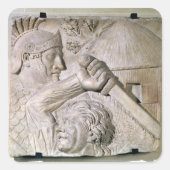 ローマ軍団と戦う野蛮人 スクエアシール (正面)