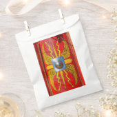 ローマ軍隊シールド – スカトゥム フェイバーバッグ (クリップ留めされた状態)