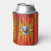 ローマ軍隊シールド – スカトゥム 缶クーラー (缶裏面)