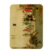 ローマ通りのミュージシャンとパフォーマンス マグネット (縦)