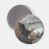 ローマ遺跡の像のつま先 マグネット (正面/裏面)