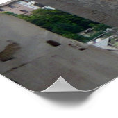 ローマ遺跡イタリアのローマの入り口 ポスター (角)