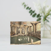 ローマ風呂と修道院、円形風呂、風呂、エングラン ポストカード (スタンド正面)