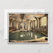 ローマ風呂と修道院、円形風呂、風呂、エングラン ポストカード (正面/裏面)