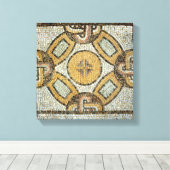 ローマ風呂の床の断片 キャンバスプリント (インサイチュ (ウッドフロア))