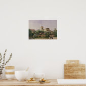 ローマ風呂， 1848 ポスター (キッチン)