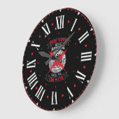 ローマ食べ物を与え数字の投票を終了する ラージ壁時計 (傾斜)