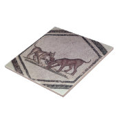 ローマ鳥のために第2第3世紀戦っている犬( タイル (側面)