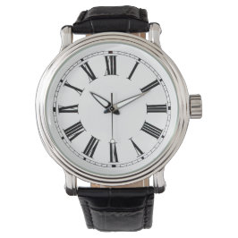 ローマ黒腕時計 腕時計