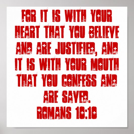 ローマ10:10ポスター ポスター (正面)