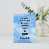 ローマ10:13 ポストカード (スタンド正面)