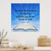 ローマ10:17 ポスター (キッチン)