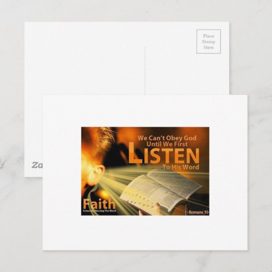 ローマ10:17 ポストカード (正面/裏面)