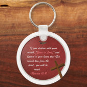 ローマ10:9 キーホルダー (正面)