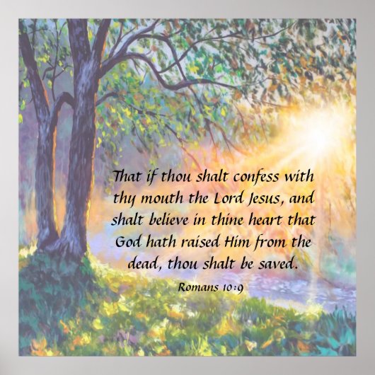 ローマ10:9 ポスター (正面)