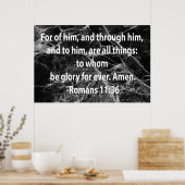 ローマ11:36 ポスター (キッチン)