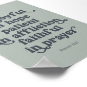 ローマ12:12ポスター ポスター (角)