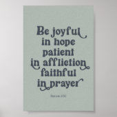 ローマ12:12ポスター ポスター (正面)