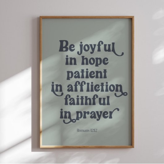 ローマ12:12ポスター ポスター