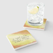 ローマ12:12希望の中で喜びなさいキリスト教の聖書 ストーンコースター (横)