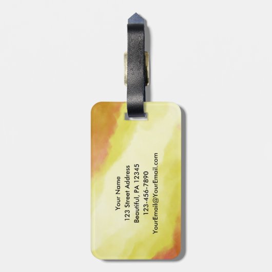 ローマ12:12希望の中で喜びなさいキリスト教の聖書 ラゲッジタグ (裏面縦)