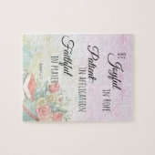 ローマ12:12希望の聖書の聖句に喜びあれ ジグソーパズル (横)