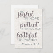 ローマ12:12文房具カード サンキューカード (正面/裏面)