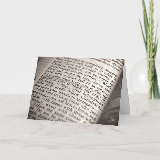 ローマ12:12 [グリーティングカード] カード (正面)