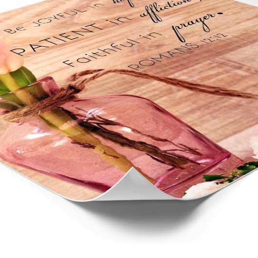 ローマ12:12 ポスター (角)