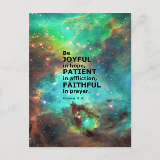 ローマ12:12 ポストカード (正面)