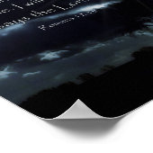 ローマ12:19復讐 |ライオンと稲妻 ポスター (角)