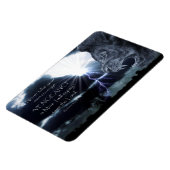 ローマ12:19復讐 |ライオン&稲妻 マグネット (左側)