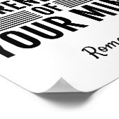 ローマ12_2この世のティーシに適合してはいけない ポスター (角)