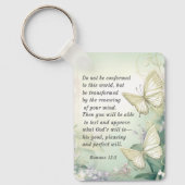 ローマ12:2この世の聖書に従うな キーホルダー (正面)