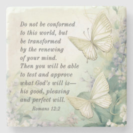 ローマ12:2この世の聖書に従うな ストーンコースター