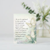 ローマ12:2この世の聖書に従うな ポストカード (スタンド正面)