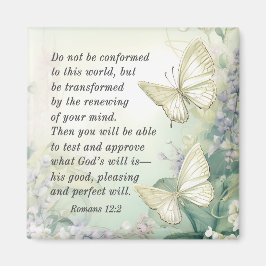 ローマ12:2この世の聖書に従うな マグネット