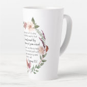 ローマ12:2パターンフローラに従うな カフェラテマグ (右アングル)