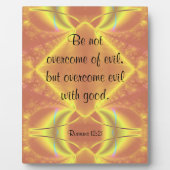 ローマ12:21プラーク フォトプラーク (正面)