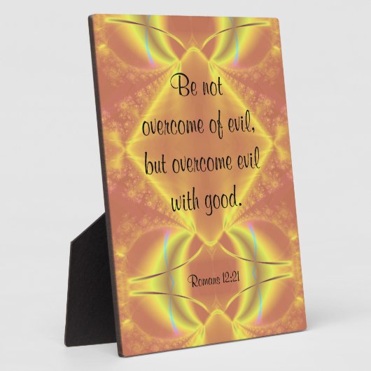 ローマ12:21プラーク フォトプラーク (側面)