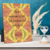 ローマ12:21プラーク フォトプラーク (側面)