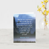 ローマ12:2 カード (黄色い花)