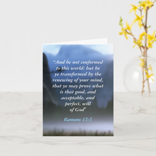 ローマ12:2 カード (黄色い花)