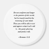 ローマ12:2 マグネット (正面)