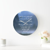 ローマ12:2 ラージ壁時計 (ホーム)