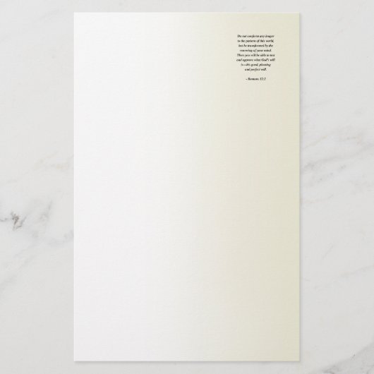 ローマ12:2 便箋 (正面)