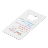 ローマ15バイブル・バースデザイン クレジットカード栓抜き (正面アングル)